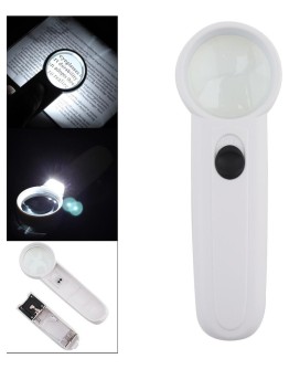 15X Çok Fonksiyonlu 2 Led Işıklı Taşınabilir El Büyüteç 