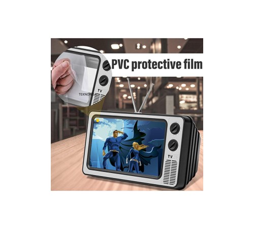 Telefon Ekran Büyütücü 3D HD Lens Retro TV Görünümlü Katlanabilir Mobil Ekran
