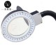 Beyaz Esnek 5X / 10X 40 LED Işıklı Büyüteç Lamba Büyüteç Okuma Çalışma Lehim Masa Lambası A808