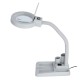 Beyaz Esnek 5X / 10X 40 LED Işıklı Büyüteç Lamba Büyüteç Okuma Çalışma Lehim Masa Lambası A808