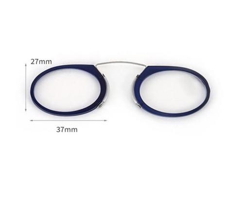 Nikula Burun Üstü Mini Sapsız 3.5x Gözlük Büyüteç - Mavi