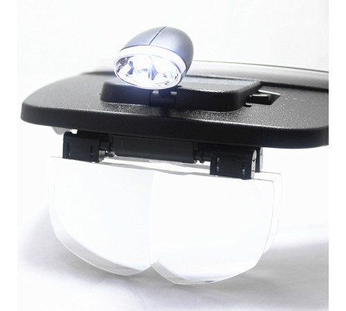 MG81001-A LED Işıklı Kafa Büyüteci (4 Mercekli)