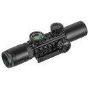 C3-9X26eg   Raylı Çift ışıklı Tüfek Dürbünü  11mm/22mm