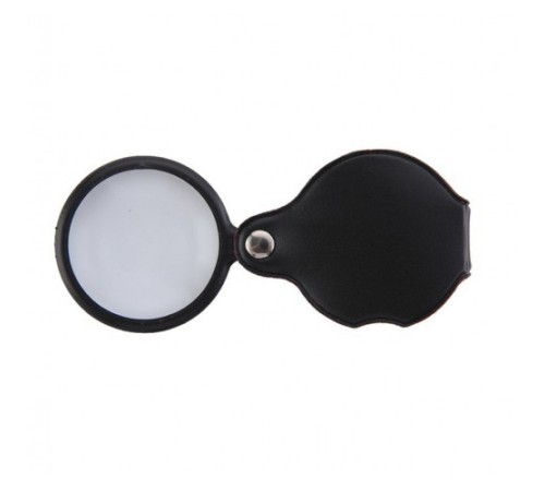 Nikula-5x-50mm-mini Büyüteç,cepte Taşınan,optik Lens Katlanabilir Deri Kaplama-xx1051