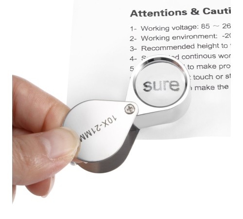 Nikula 10X21 Full Çelik Kaplı Büyüteç Lüp