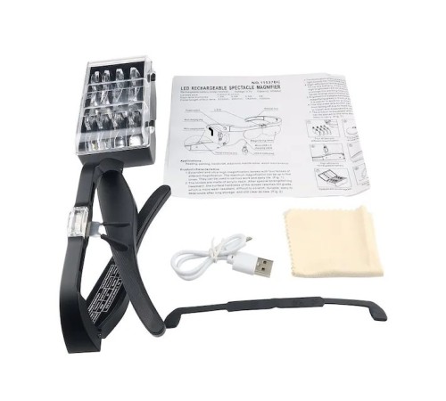 Nikula- Şarjlı gözlük Büyüteç  4 Farklı Lens -11537dc