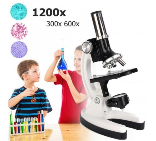 Nikula-Mikroskop Taşınabilir Set 28 Parça Eğitim Mikroskop Kiti 300x 600x Ve 1200x çocuklara