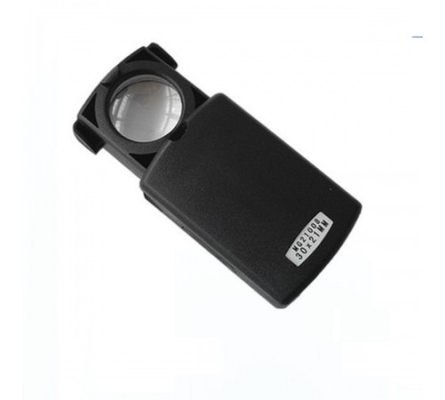 Nikula-Taşınabilir 30x 21mm çekme Tipi Işıklı Büyüteç,mini Cep Büyüteç