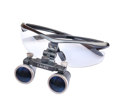 Nikula-3.5x-420mm  Diş Cerrahi Gözlük Lens Büyüteç,taşıma Çantalı