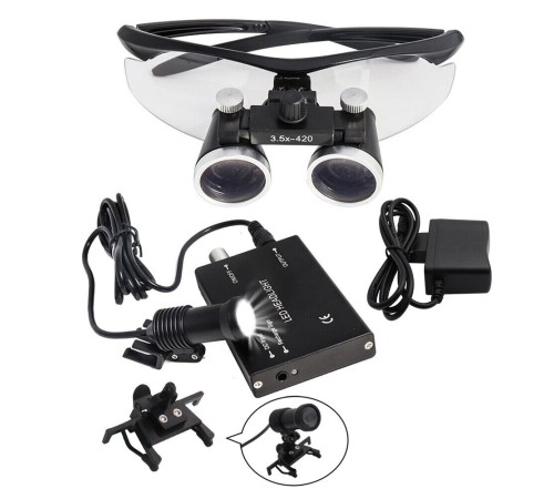 Nikula-3.5x-420mm  Diş Cerrahi Gözlük Lens Büyüteç,taşıma Çantalı