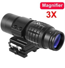 Nikula Magnifier 3x Yakınlaştırmalı Dürbün - 22mm Ray Uyumlu, Katlanır Yaylı Ayaklı