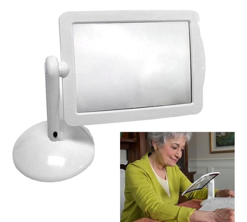 Nikula- 3X  360 Derece Döndürme Ekranlı, Çok Fonksiyonlu Masaüstü Büyüteç 3X