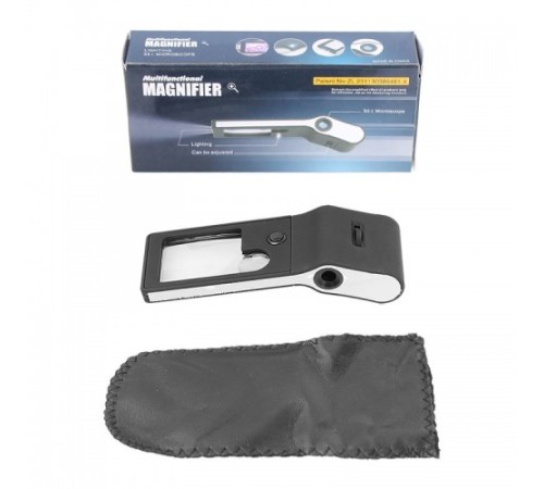 Nikula-çok Fonksiyonlu Led ışıklı 3x 10x Kuyumcu Cep  Büyüteç 55x Mikroskop.