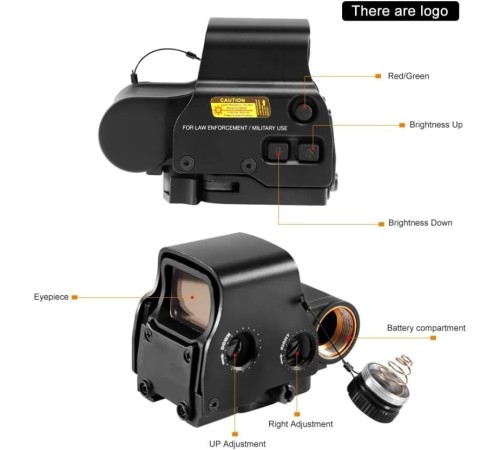 Spike 558 Metal Holografik Kırmızı/Yeşil Nokta Nişangahı