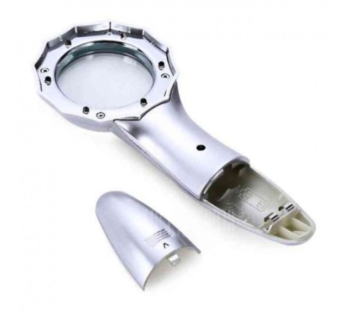 Nikula-7x Büyüteç 6 Led Işık Aydınlatma 50mm Optik Lens El Büyüteç