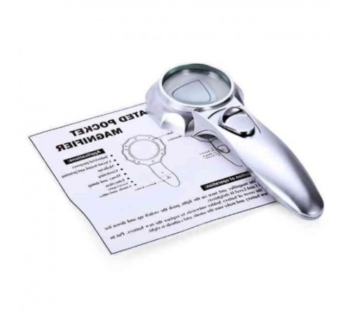 Nikula-7x Büyüteç 6 Led Işık Aydınlatma 50mm Optik Lens El Büyüteç