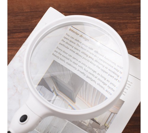 Nikula-Masaüstü 10X Led Işıklı Büyüteç Okuma El Sanatları Onarım Büyüteç 7765