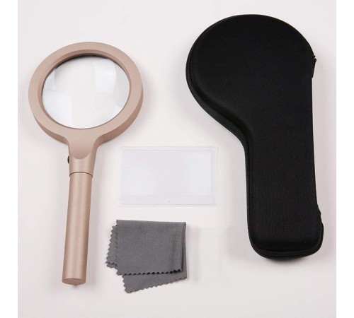 Nikula-12 Led Işıklı 10x Büyüteç  ,Yaşlılar Ve Çocuklar Için Okuma saplı  metal büyüteç 8013