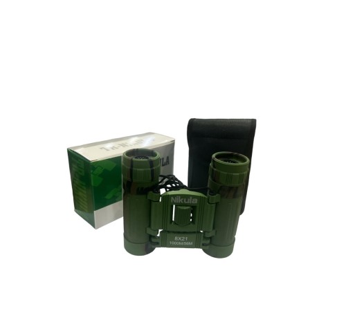 8x21 Nikula Dürbün Kamuflaj  Av Dürbünü 56m/1000m Kauçuk Kaplama