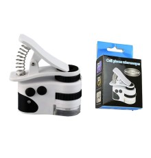 Nikula- 60X Mini Cep Telefonu Için Mandallı Mikroskop Uv Ledli Büyüteç Model AL2431