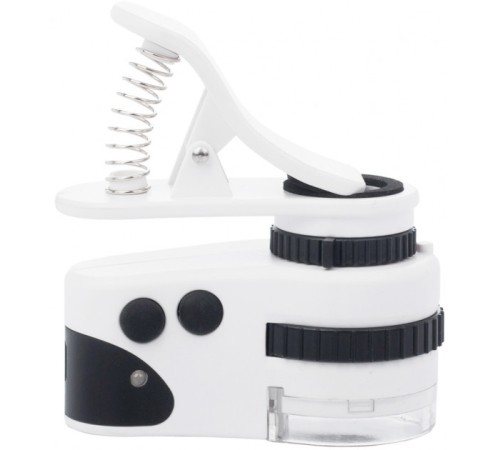 Nikula- 60X Mini Cep Telefonu Için Mandallı Mikroskop Uv Ledli Büyüteç Model AL2431