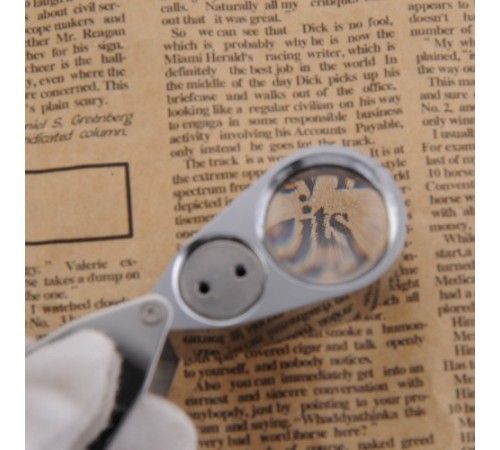 Nikula- Kontrol, Için özel Kutulu Metal ışıklı Lup 40x25