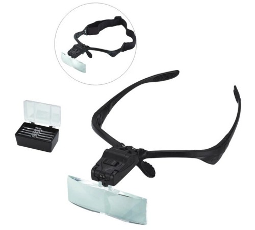 Nikula-Işıklı Gözlük Büyüteç - 5 Farklı Lens 9892B