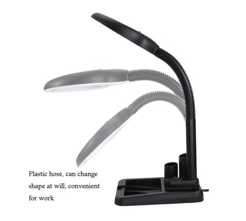 Nikula-Esnek 5X /10x,40 LED ışıklı büyüteç ,lamba  büyüteç okuma, çalışma lehim masa lambası A808