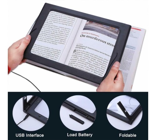 Nikula-Led ışıklı Kitap  okuma büyüteç