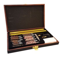 Nikula-27parça Ahşap Kutu Evrensel Tabanca Temizleme Seti
