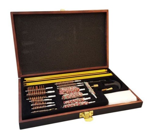 Nikula-27parça Ahşap Kutu Evrensel Tabanca Temizleme Seti