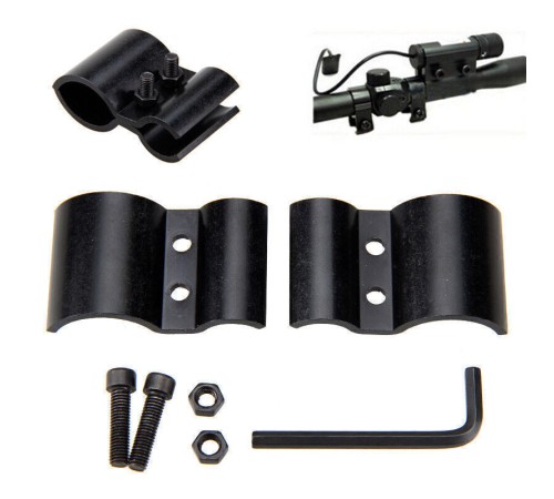 2x10mm 31mm Namlu Montaj Klip Taktik El Feneri Torch Sight Lazer Kapsam Kelepçe