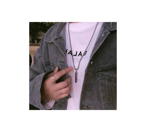 Nikula-Deprem Düdüğü Çelik Kolye