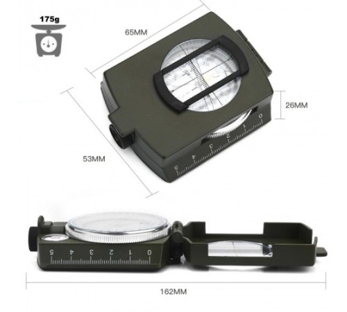 Nikula-çok Fonksiyonlu Profesyonel Askeri Pusula