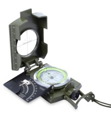 Nikula-Prizmatik Suya Dayanıklı Işıltılı Pusula Ile Kılıfı Askeri Ordu Kamp Yürüyüş Seyahat Için Jeoloji Pusula