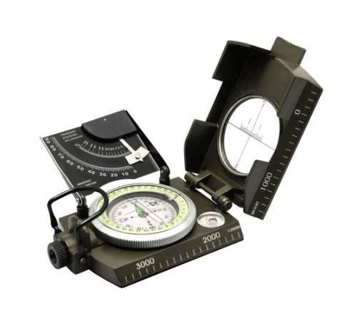 Nikula-Prizmatik Suya Dayanıklı Işıltılı Pusula Ile Kılıfı Askeri Ordu Kamp Yürüyüş Seyahat Için Jeoloji Pusula