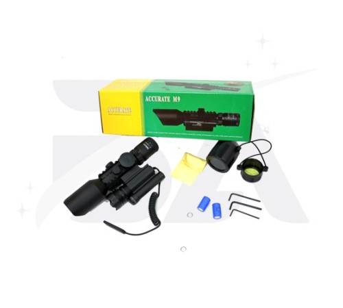 3-10x42 Nikula Zoomlu Av Tüfeği Dürbünü Tüfek Lazeri Zenon Fenerli M9