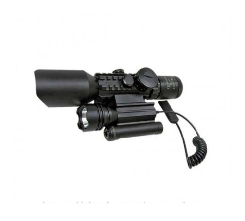 3-10x42 Nikula Zoomlu Av Tüfeği Dürbünü Tüfek Lazeri Zenon Fenerli M9