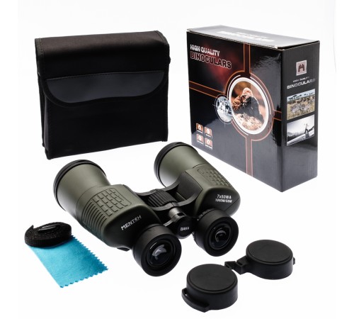 Mentch 7x50 Wa Su Geçirmez Dürbün Geniş Ön Mercek 1000m/56m Yeşil