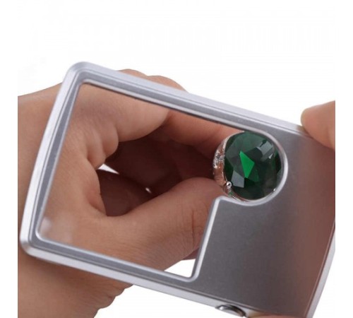 Nikula-X3.x6 Büyütmeli Deri  Kılıflı  Led Işıklı Cep Modelinde, Mücevher,okumada Kullanışlı Büyüteç