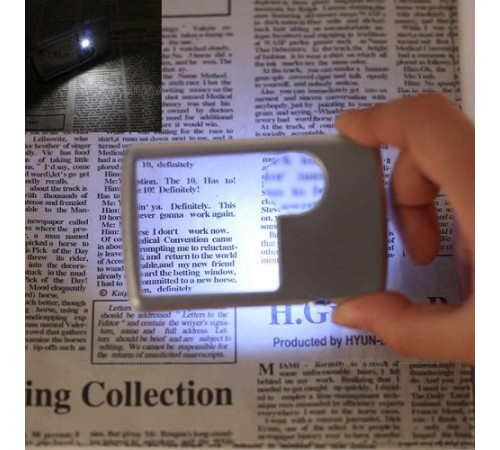 Nikula-X3.x6 Büyütmeli Deri  Kılıflı  Led Işıklı Cep Modelinde, Mücevher,okumada Kullanışlı Büyüteç