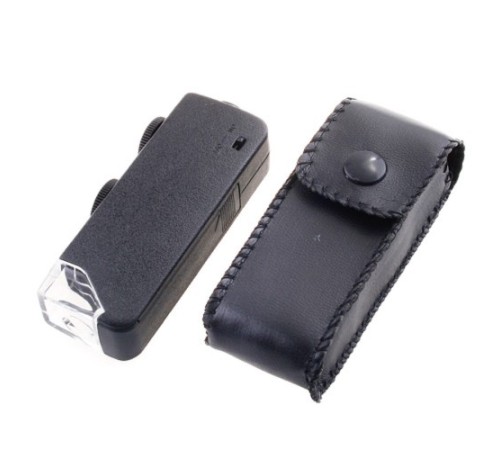 Nikula-Mini 60x 100x Zoom Lens Odak Takı Led Cep Mikroskop Büyüteç