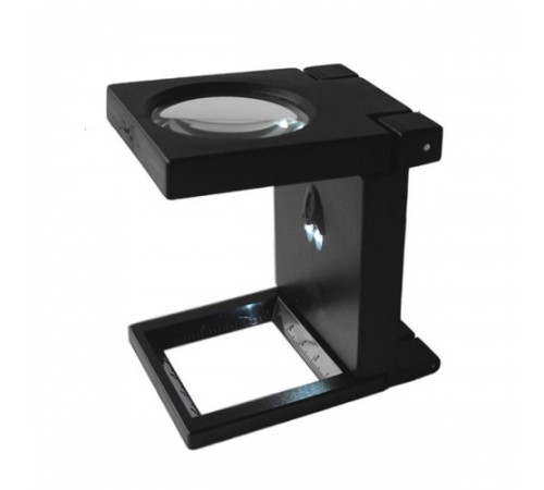 Nikula-Katlanır Plastık,led ışıklı Test Cıhazı Büyüteç 2.5x90mm