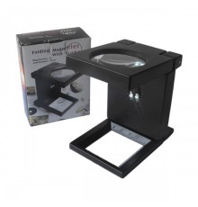 Nikula-Katlanır Plastık,led ışıklı Test Cıhazı Büyüteç 2.5x90mm