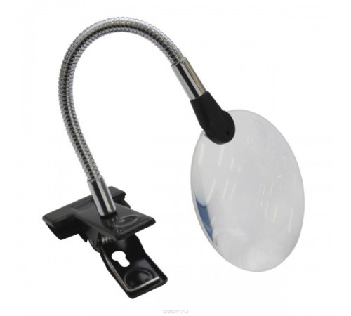 Nikula-Spiralli Klipsli Büyüteç Masa üstü Mandallı-MG15122-1