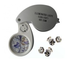 Nikula-Mini 40x25mm Takı Büyüteç, Cep Büyüteç, Teftiş, Elmas Pullar, Madeni Kontrol Lup Mg21011