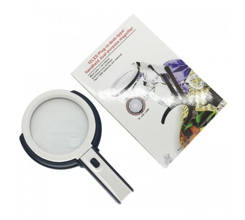 Nikula-2x5x120mm   10 Ledli  Masaüstü Büyüteç