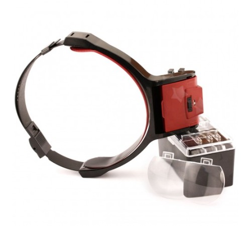 Nikula- Lens Takmalı 4 Lens , Led Lambalı şapka Tip Büyüteç