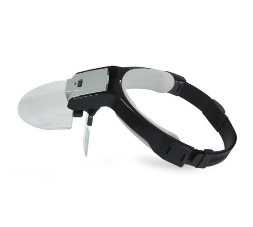 Nikula- Lens Takmalı 5 Lenslı , Led Lambalı şapka Tip Büyüteç