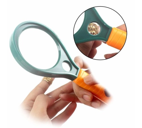 Nikula- Optik Cam El Büyüteç 65MM 6x 4x Pusulalı Çocuklar ve Yetişkinler MG89075